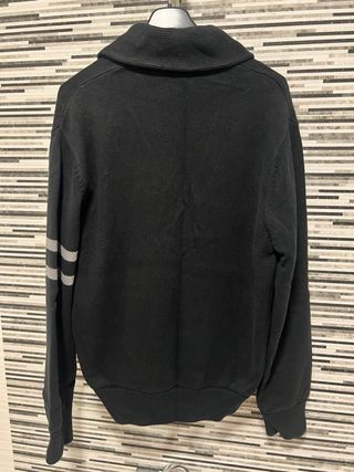 Cárdigan Nike Negro con Rayas Grises