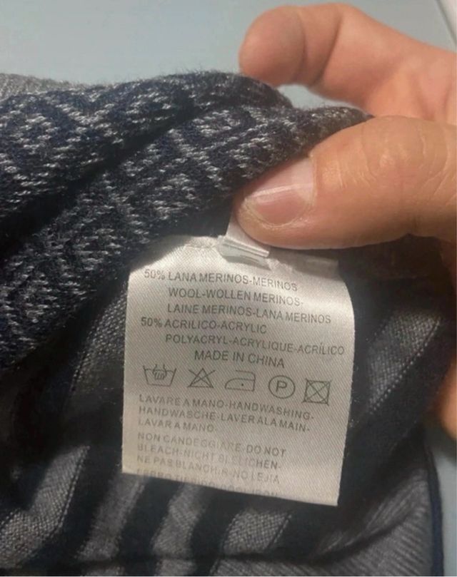 Pullover Gaudi uomo grigio e nero