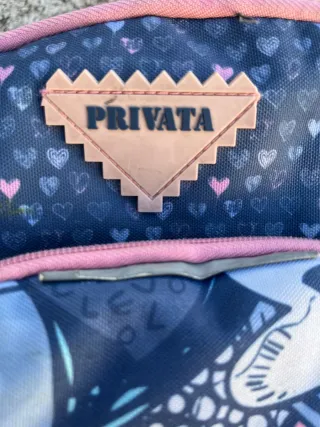 Mochila Privata azul y rosa