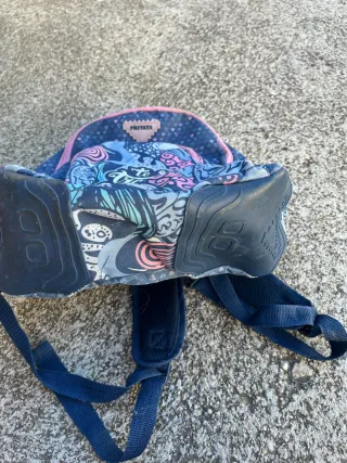 Mochila Privata azul y rosa