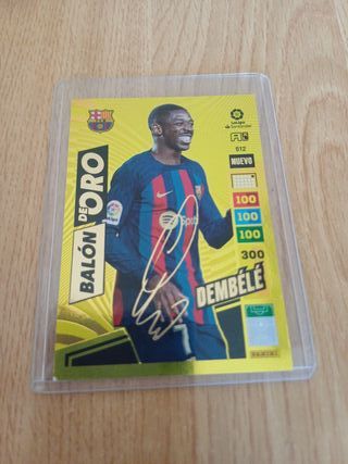 Cromo Balón de Oro Dembelé Firmado