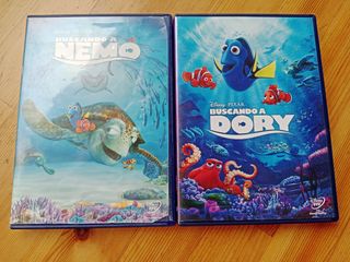 DVD Buscando a Nemo y Buscando a Dory