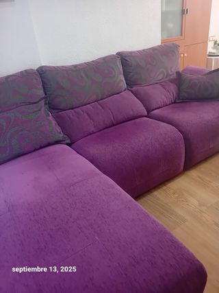 Sofá modular tela morado