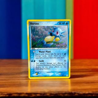 Pokémon TCG Team Rocket Returns Horsea Stamped
