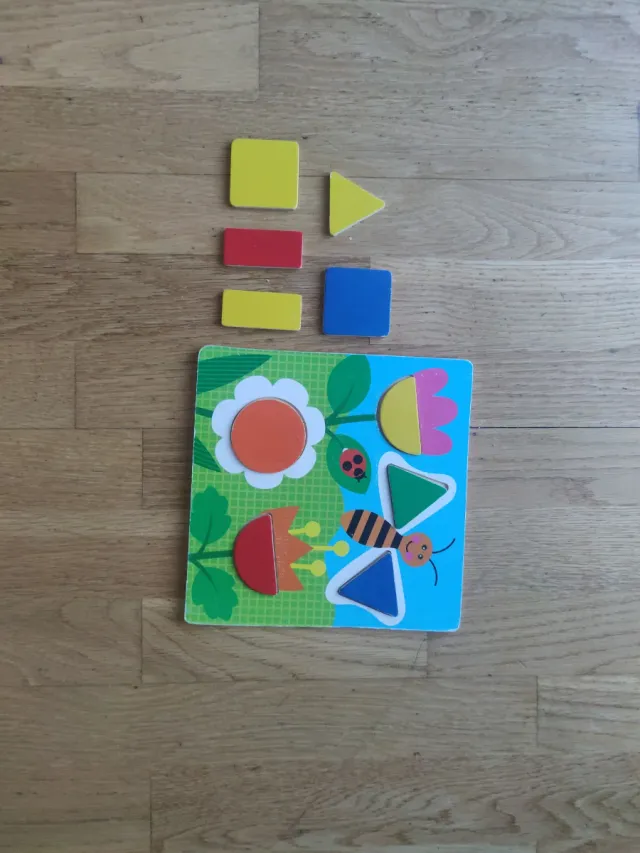 Puzles Infantiles de Madera, formas y animales