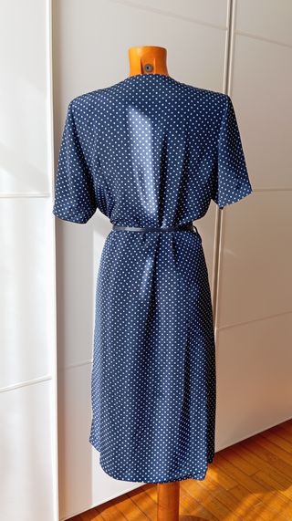 Vestido azul vintage. Nuevo
