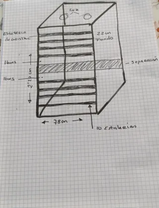Vitrina expositora de cristal