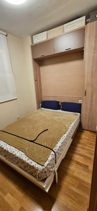 Cama kibuc de 135 Abatible con Colchon y Armarios