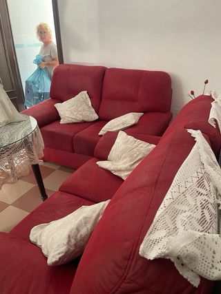 Sofás rojo