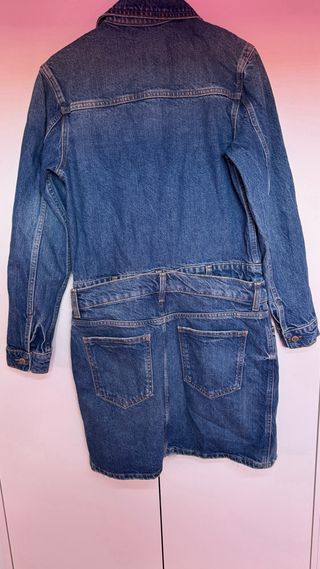Vestido denim Zara con etiquetas