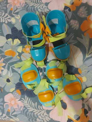 Patines para niños con protecciones