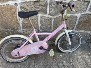 Bicicleta infantil B-Twin rosa