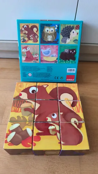 Puzzle Cúbico Animales Goula 9 Piezas