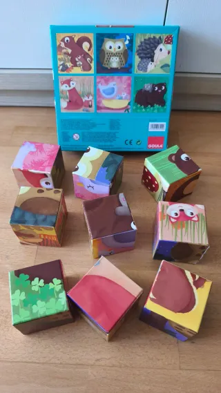 Puzzle Cúbico Animales Goula 9 Piezas