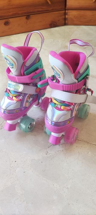 Patines de unicornio para niña