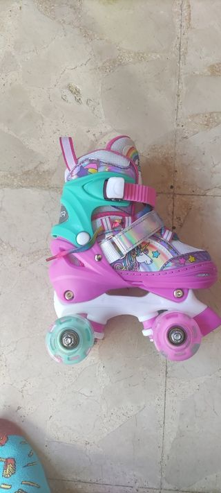 Patines de unicornio para niña