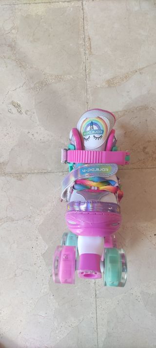 Patines de unicornio para niña