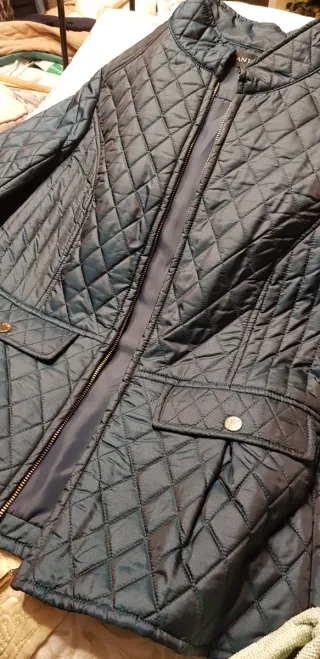 Chaqueta acolchada verde