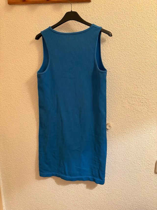 Vestido canalé azul Primark Talla XL