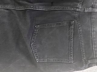 Falda midi vaquera negra