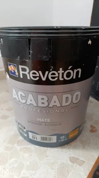 Bote Pintura Revetón Blanco Roto.