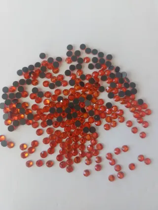Pedrería Hotfix Naranja Oscuro 