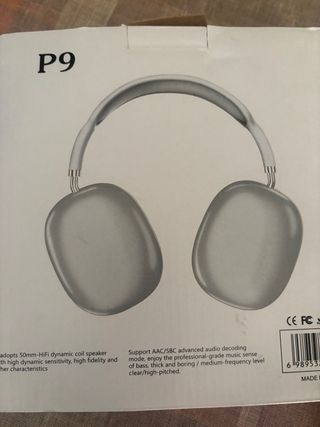 Cascos Inalámbricos Diadema Plata