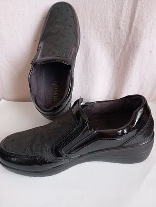 Zapatos Mysoft Negros Mujer