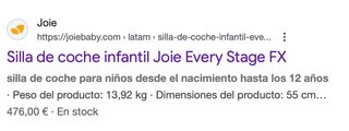 Silla de coche Joie EveryStage fx