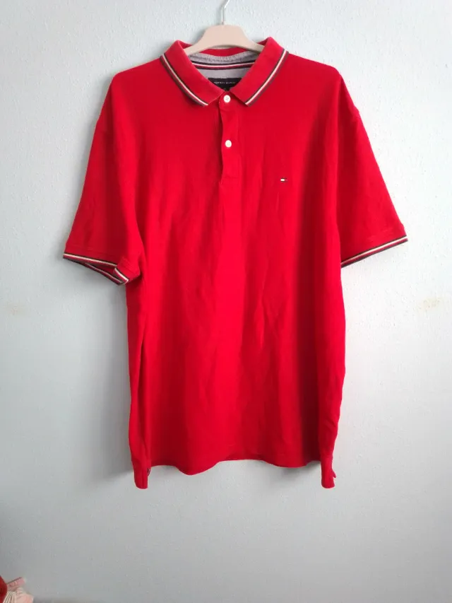 Polo Tommy Hilfiger Roja Talla XL