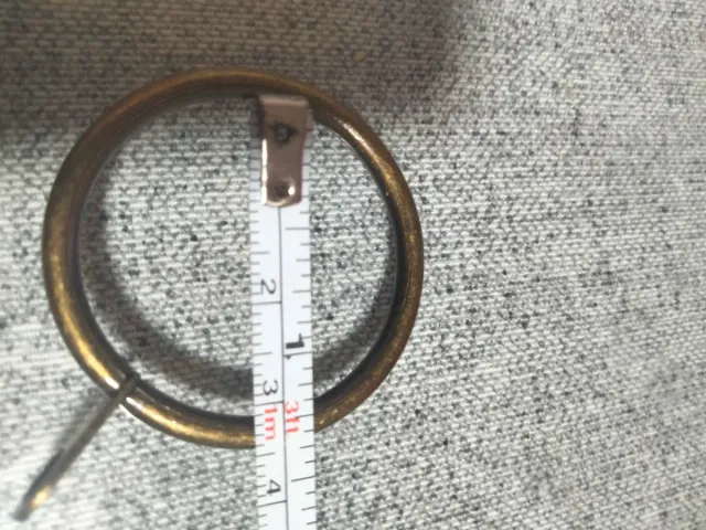 Soportes Cortina Dorado y Anillas