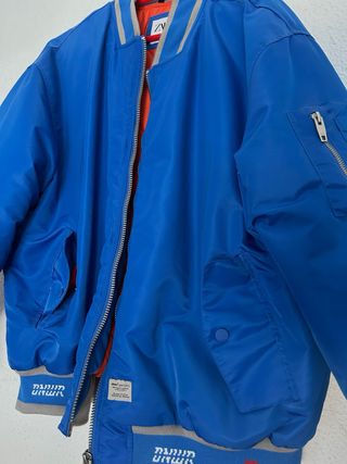 Chaqueta bomber azul SINCE 1975
