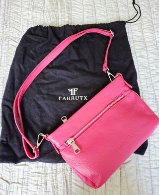 Bolso FARRUTX piel auténtica rosa, A ESTRENAR.