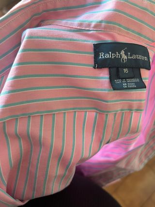 Camisa rayas Polo Ralph Lauren Talla 16 niñ@
