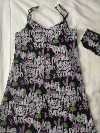 Conjunto Mala Mujer: Camiseta y Braguita