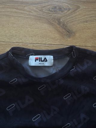 Camiseta Fila Negra Transparente (nuevo)
