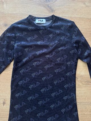 Camiseta Fila Negra Transparente (nuevo)