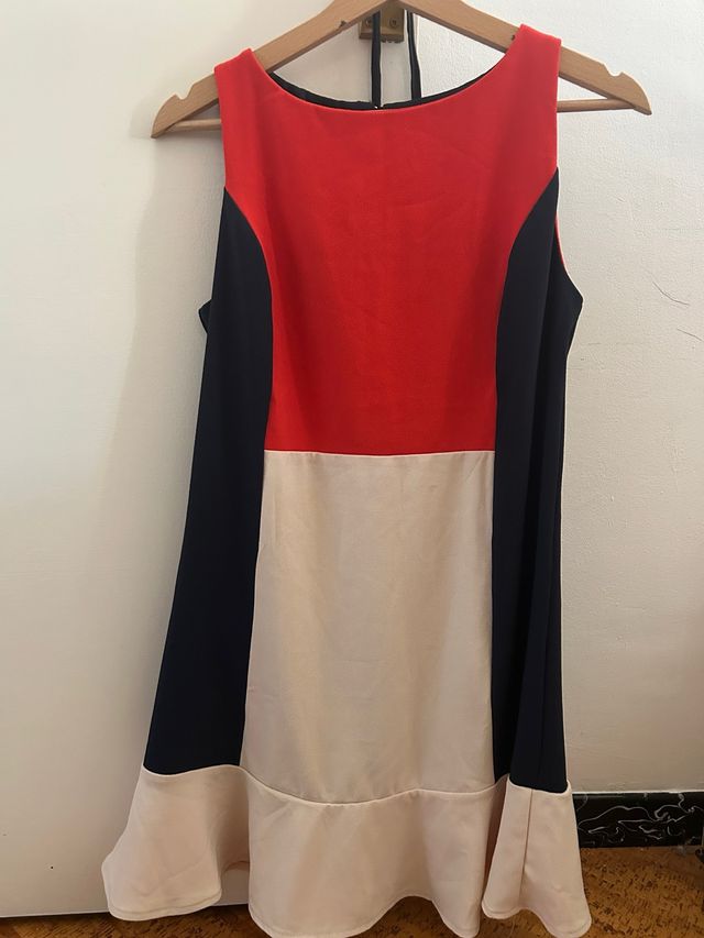 Vestido multicolor sin mangas