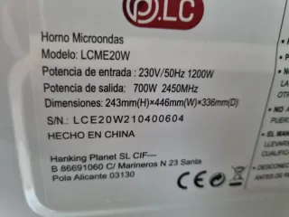 Microondas LC Blanco