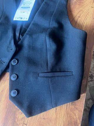 Chaleco Zara Mujer Negro Talla XS
