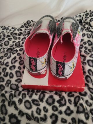 Sneakers Ed Hardy donna rosa e argento