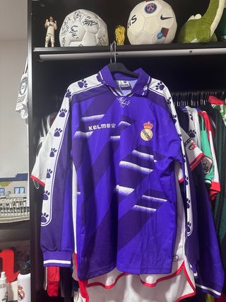 Camiseta Retro Real Madrid Kelme Morada