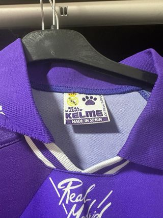 Camiseta Retro Real Madrid Kelme Morada