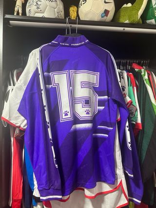 Camiseta Retro Real Madrid Kelme Morada