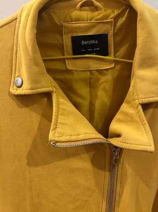 Chaqueta Biker Amarilla Antelina Bershka 