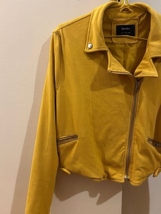 Chaqueta Biker Amarilla Antelina Bershka 