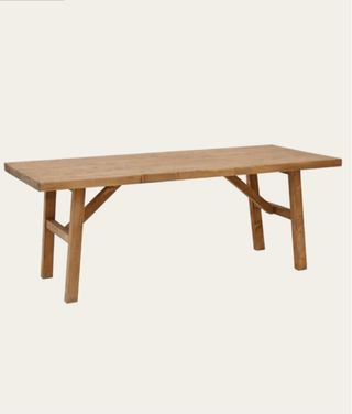 Mesa de centro de roble macizo