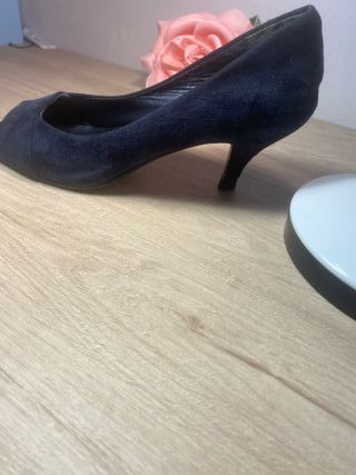 Tacones Zendra Azul Peep Toe