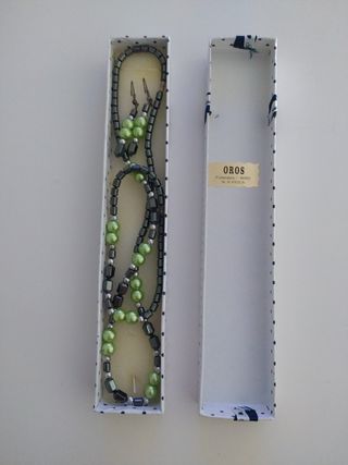 Conjunto collar, pulsera y pendientes