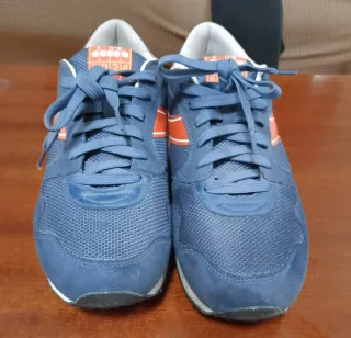 Diadora Scarpe Uomo Blu/Arancio Come Nuove